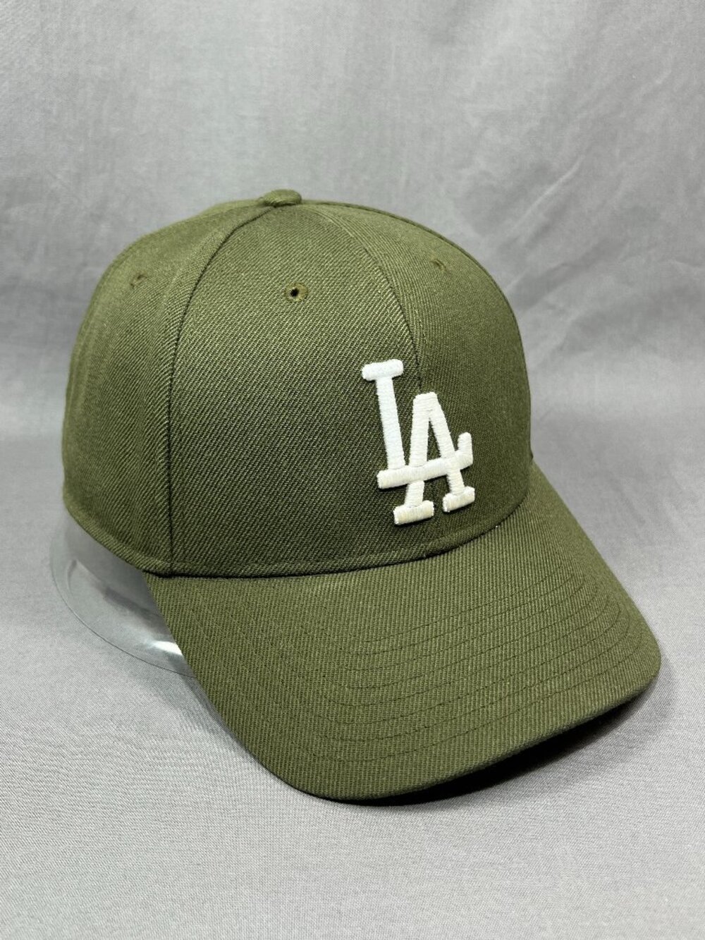 Los Angeles Dodgers LA 47 Brand MLB Strapback Hat Olive Green Adjustable Mens - Picture 6 of 16